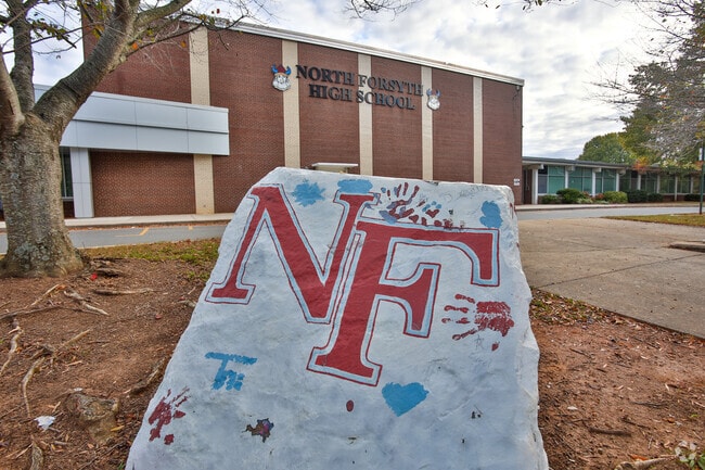 North Forsyth High School offers health science programs near Stonewall-Salemtowne.