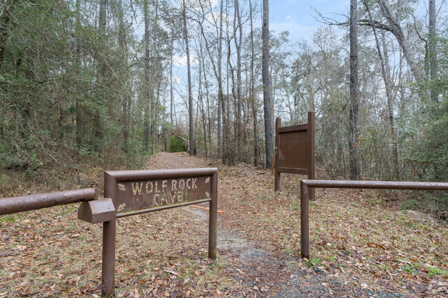 Wolf Rock Cave is a historic site near DeRidder with walking trails and plesant scenery.