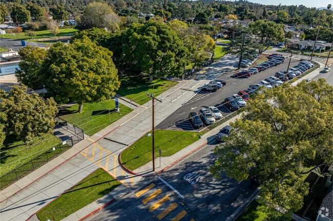 The parking lot at Ocean View Elementary in Whittier