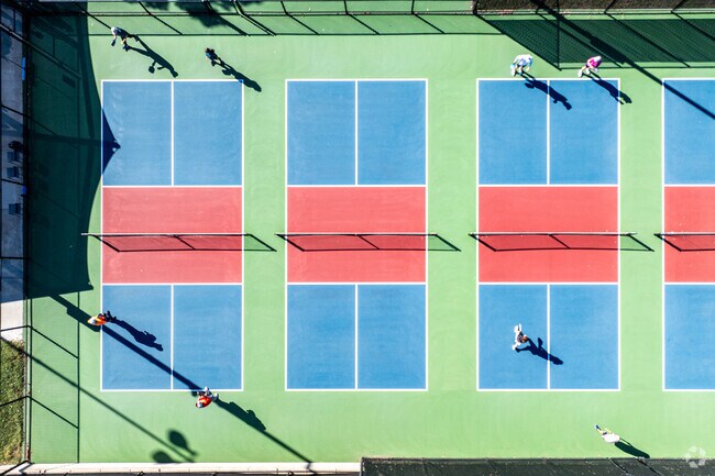 Play a round of pickleball with your friends at South Riverside Park.