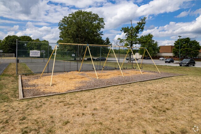 Along with a playground, The Christian School Of Grace Baptist Church also has a large swing set