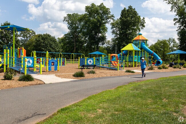 Duke Island Park has a playground that is utilized by many families in Bradley Gardens.