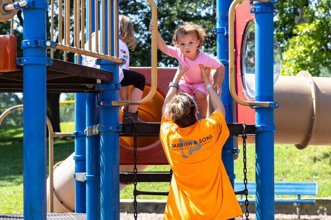 Playground at Sarah Colman-Livengood Park near Oldham Farms offers family fun.