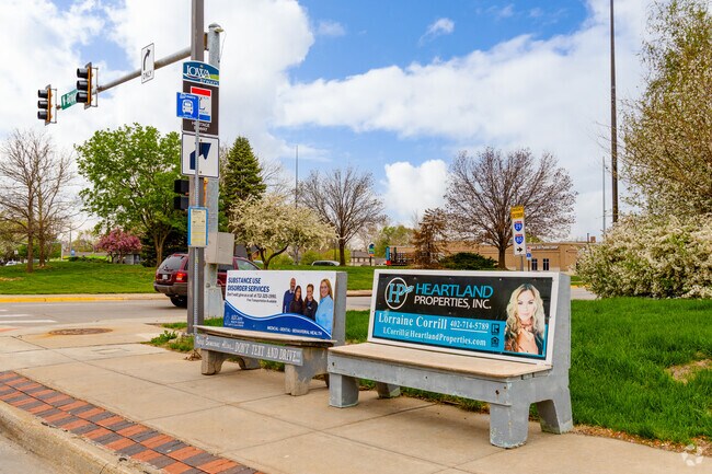 There are several bus stops near Kimball Park for residents to use.
