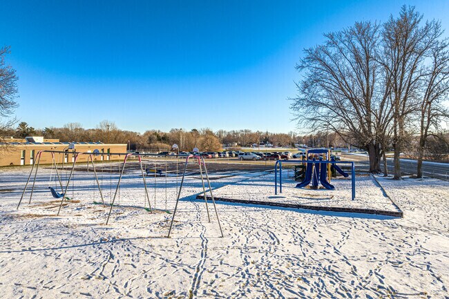 Children enjoy spending their recess outdoors at Chisago Lakes Primary School.