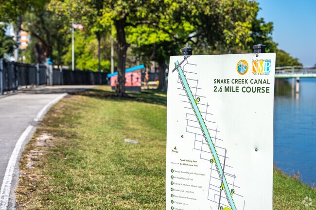 Snake Creek Canal in Windward has a 2.6-mile paved walking path.