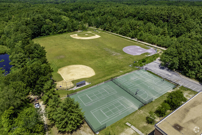 The courts and fields at Eleanor N. Johnson Middle School.