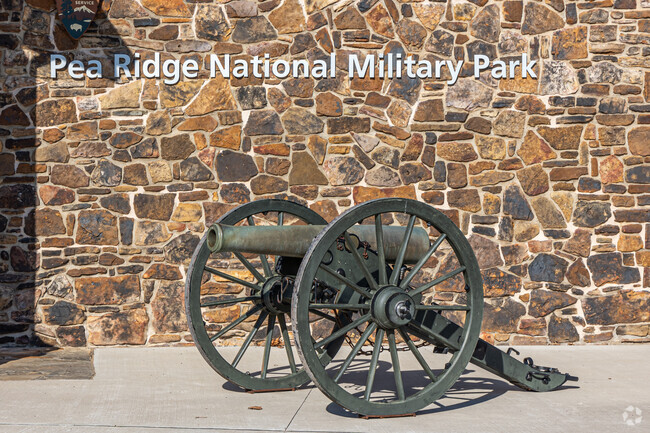 The Pea Ridge National Military Park sits on the site of the famous Civil War battle.