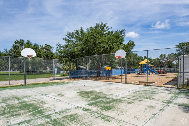 Eustis Elementary School's basketball courts in Lake County.