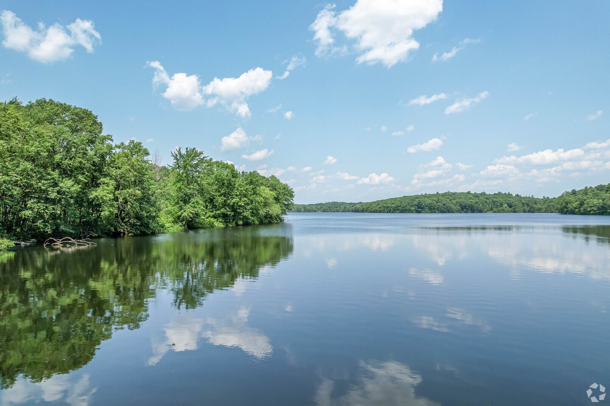 Flints Pond near Sandy Pond Road in Lincoln, MA.