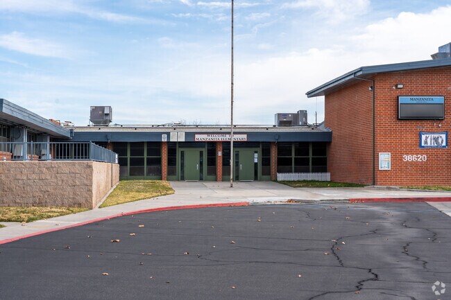 At Manzanita Elementary, 16% of students scored at or above the proficient level for math.
