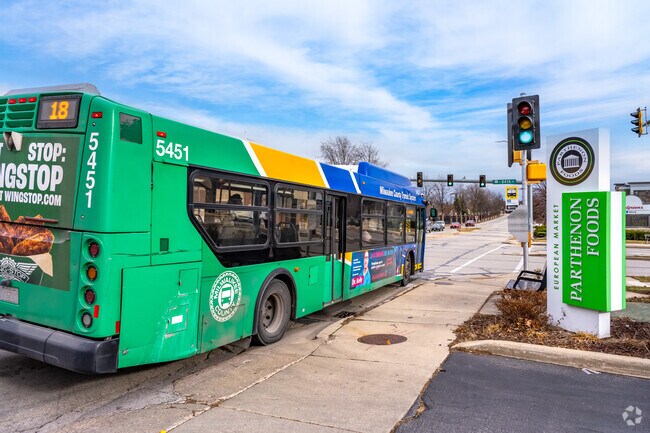 Rainbow Gardens residents can use the bus system to easily travel to Milwaukee.