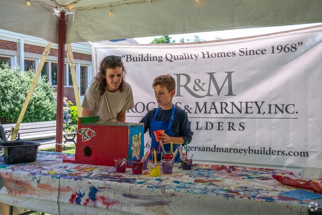 Kids can build and paint owl houses at the Osterville Public Library.