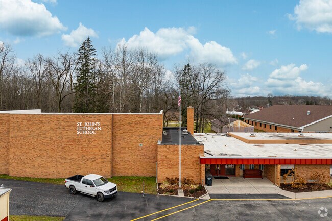 St John's Lutheran School has a wraparound drive that makes pickups and drop-offs easy.