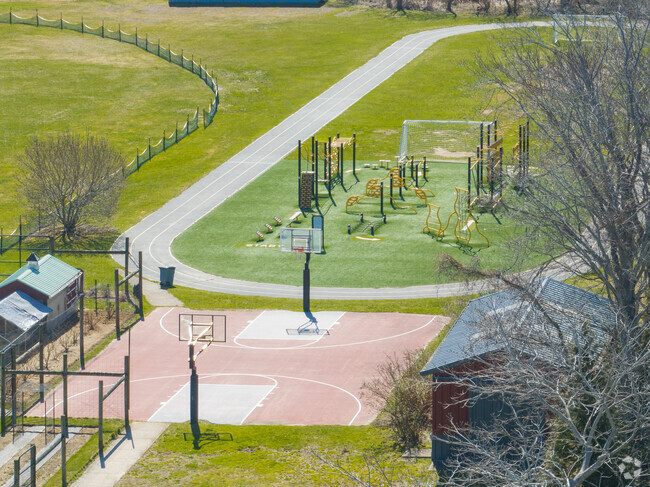 Bridgehampton has a great playground and basketball court.