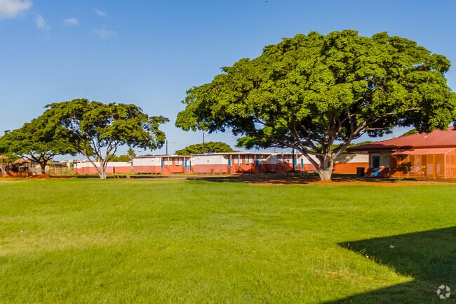 Kaimiloa Elementary School rests on a large grassy campus in Ewa Beach.