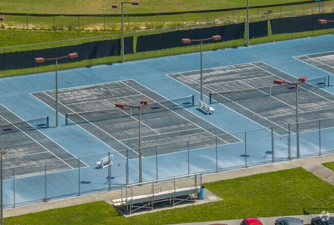 Rockledge Senior High School has a full tennis court.