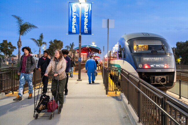 The local transit center in Downtown Oceanside can take you all the way to San Diego and back.