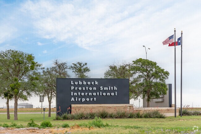 The Lubbock Preston Smith International Airport is just 15 minutes from Clapp Park.