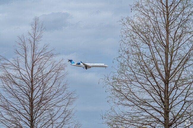 Sit outside and enjoy the plans flying into the local airport in East Birmingham's neighborhood.