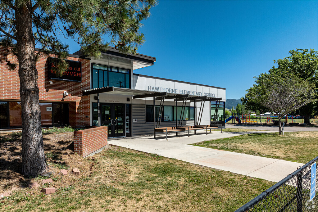 Fresh air and pine trees surround Hawthorne Elementary School in Missoula.