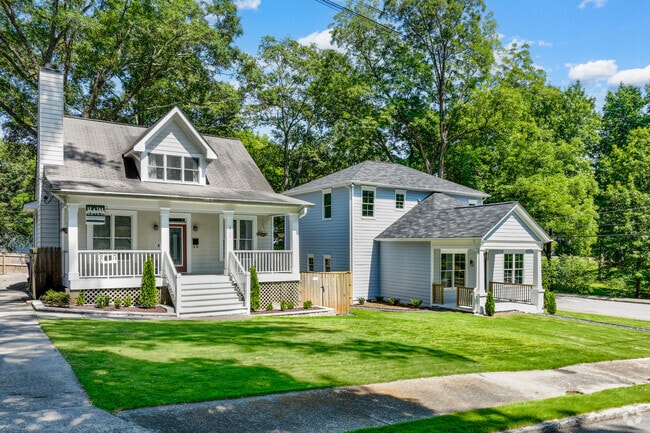 Historic homes of Sylvan Hills share the neighborhood with revitalized homes.