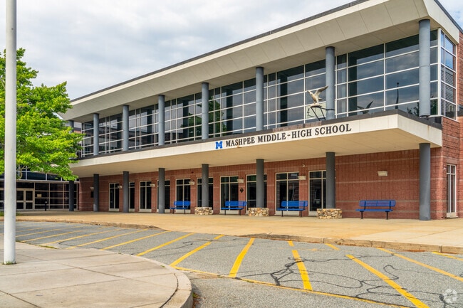 Mashpee Middle-High School serves students in grades 7th to 12th.