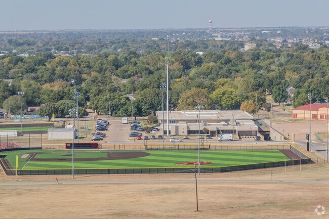 Central Middle School features a newly remodeled softball field.