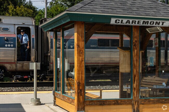 Claremont Station offers West Side residents access to the Vermonter Amtrak line.