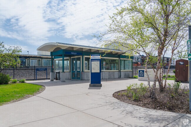 Columbia Heights residents can ride on Northstar's Commuter Rail at the Fridley Station.