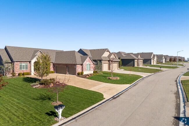Many of the Northeast Wichita homes have red brick siding.
