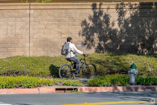 Biking is a popular mode of local transportation through Natomas Park.