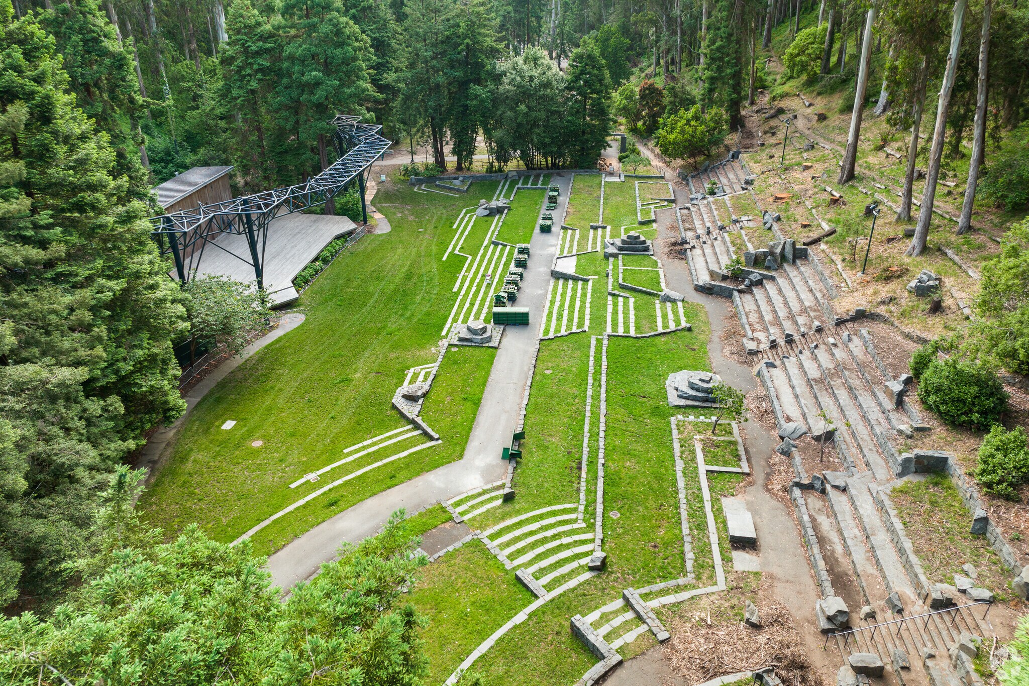 Experience cultural delights at the iconic Stern Grove Amphitheatre in Pine Lake Park.