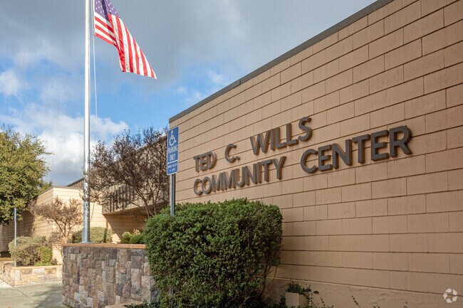 The entrance to Ted C. Wills Community Center in Fresno.