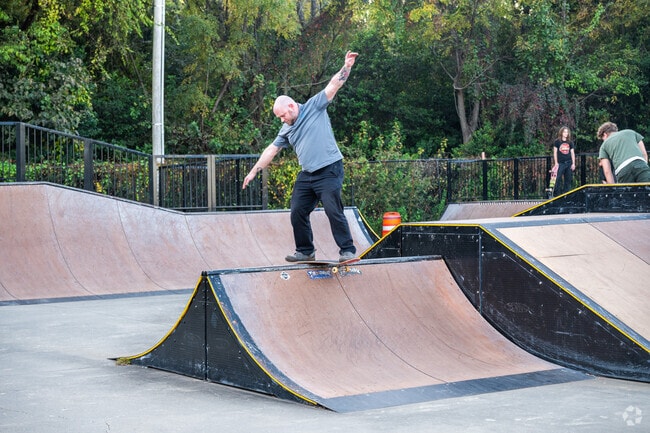 Skaters of Putney can shred the ramps at Riverskate Park.