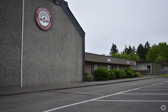 Concordia Christ Academy is in the Eastside neighborhood of Tacoma, Washington.