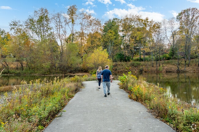 Cross Keys Park provides 10.9 acres of trees and green space.