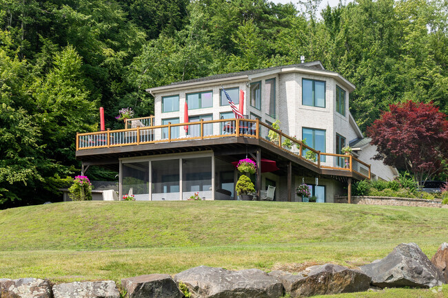 Bolton Landing residents have beautiful views of the mountains.
