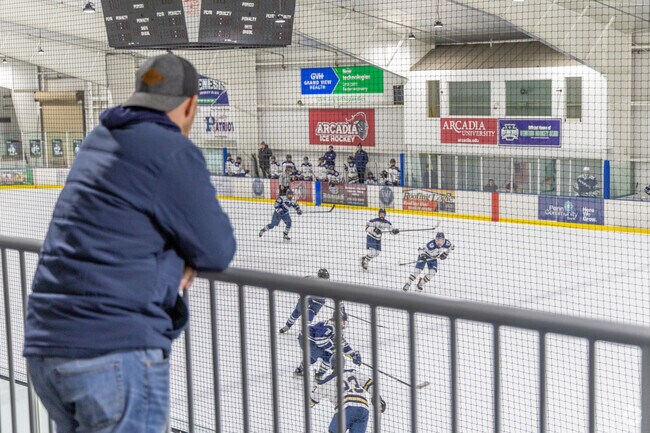 The observation deck at Arenas at Hatfield Ice is a great attraction.