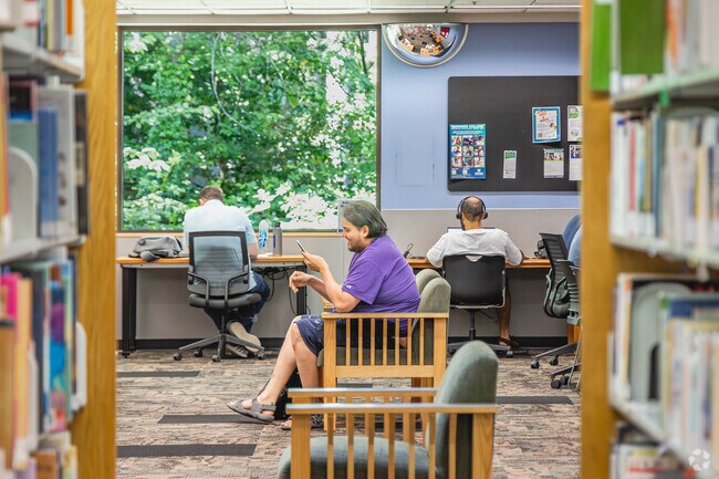 At the Mountlake Terrace Library, Cascade View residents can study, read, and relax in peace.