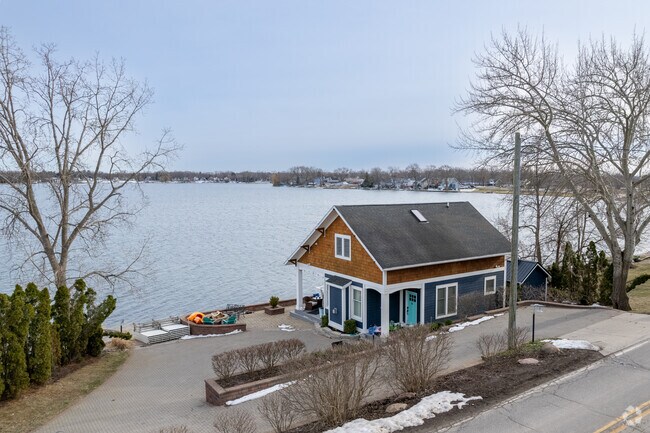 Many lakeside cabin-style homes can be found on Whitmore Lake in Northfield Township.