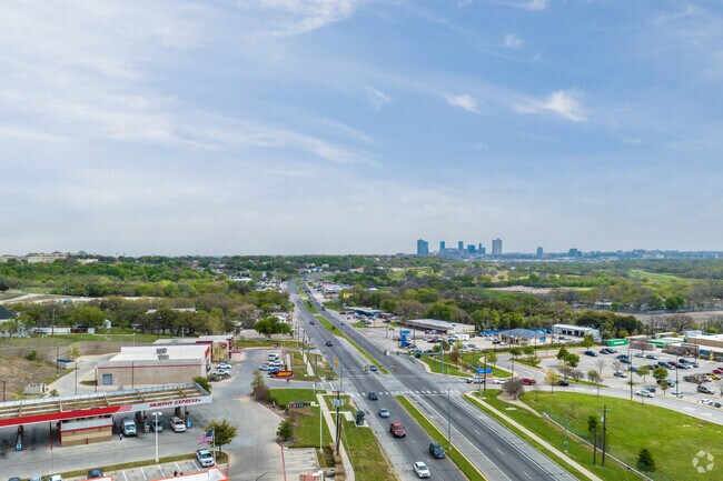 Jacksboro Highway cuts through River Oaks and heads straight downtown Fort Worth.