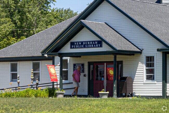 The New Durham Public Library is a popular spot to check out a book or movie and join the weekly book club.