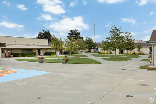 A view at the entrance of Ramona Community Campus where Ramona Community Montessori is located.