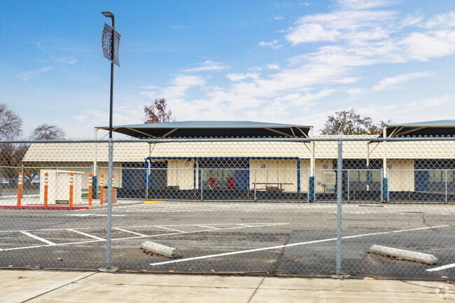 The main building at Addicott Elementary School in Fresno.