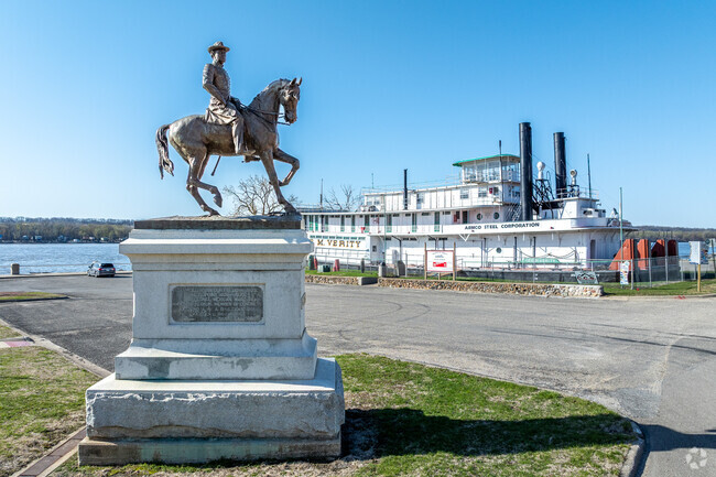 Keokuk's riverfront is adorned with little pieces of history everywhere.