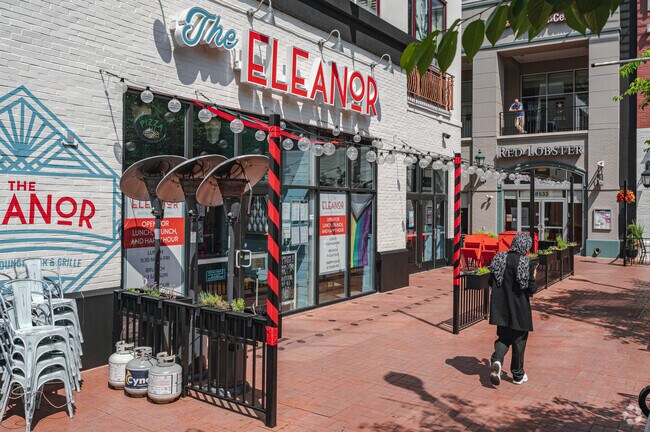 The Eleanor is a restaurant and bar with bowling lanes located in Downtown Silver Spring.
