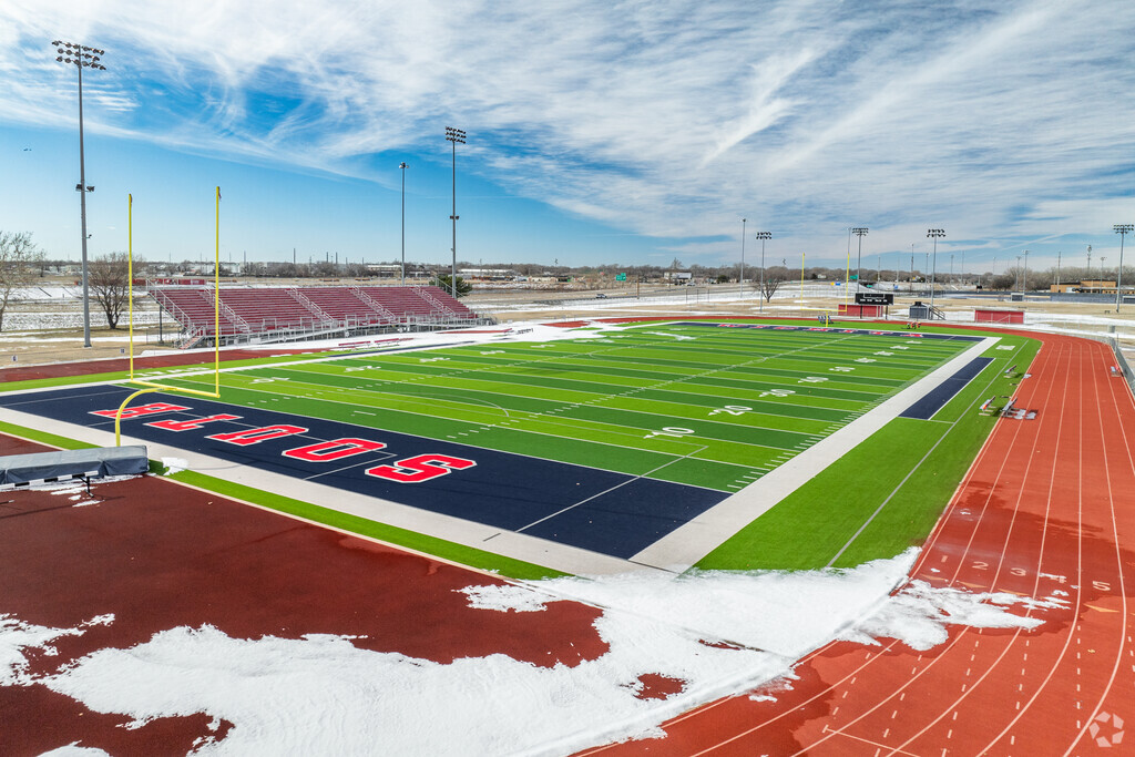 Enterprise Elementary School has a nice football stadium.
