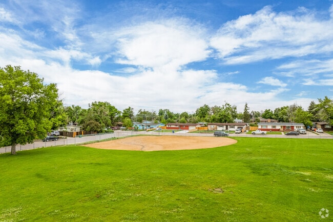 Fairview Elementary School has a well-kept baseball field on campus.