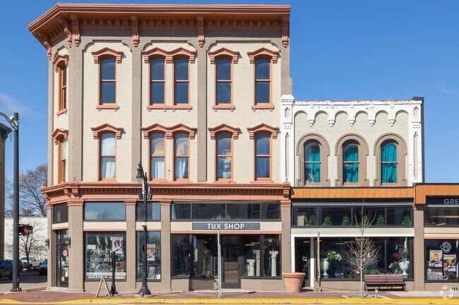 Greenville's historic downtown features numerous older buildings built in the early 1900's.